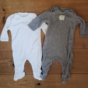 Burt's Bees Baby organic 2-pack footie pajamas